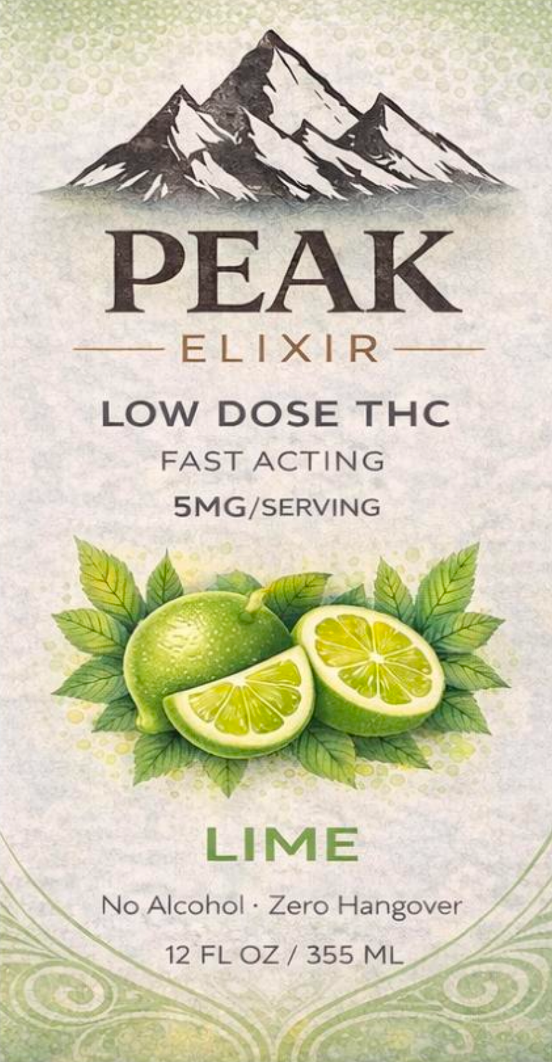 Lime Flavored Elixir 4 - 12oz Cans