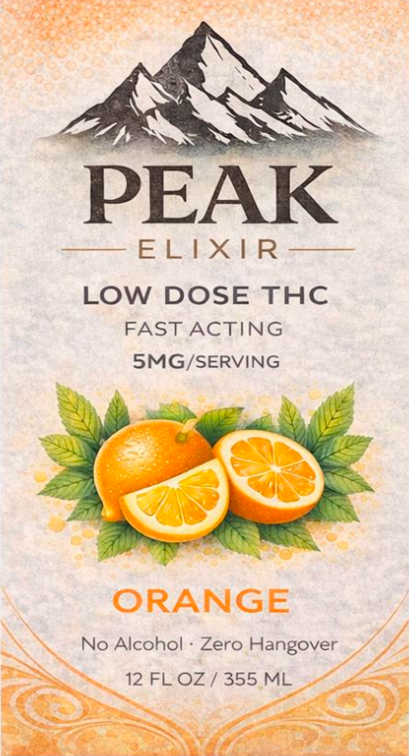 Orange Flavored Elixir 4 - 12 oz Cans