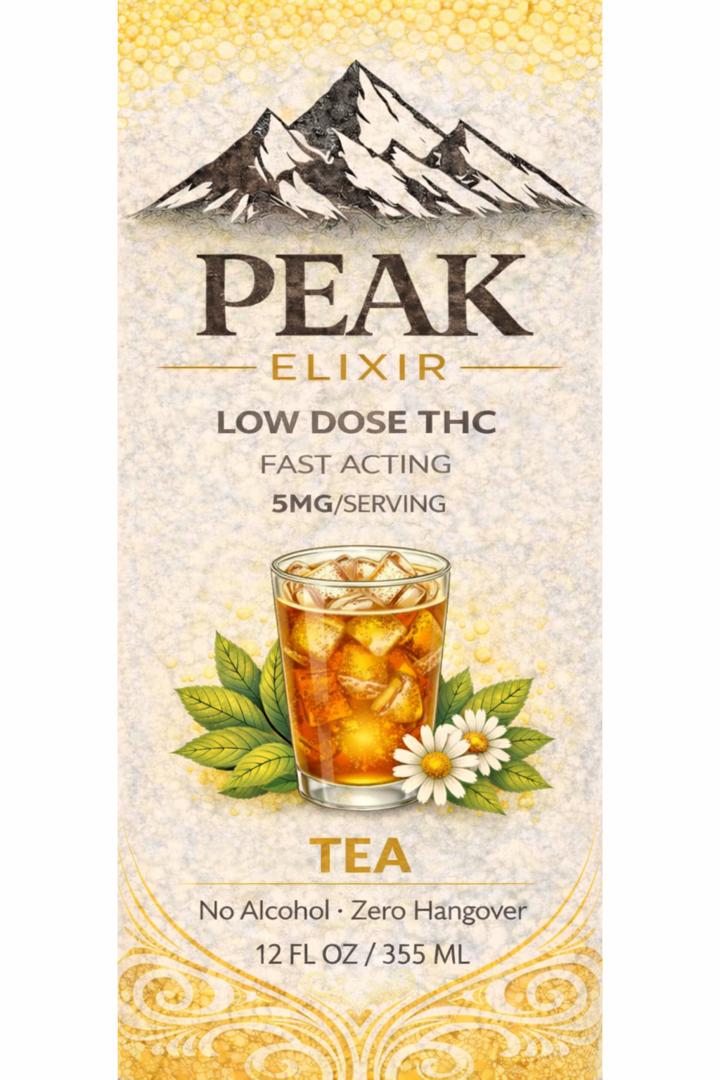 Tea Flavored Elixir 4 - 12 oz Cans